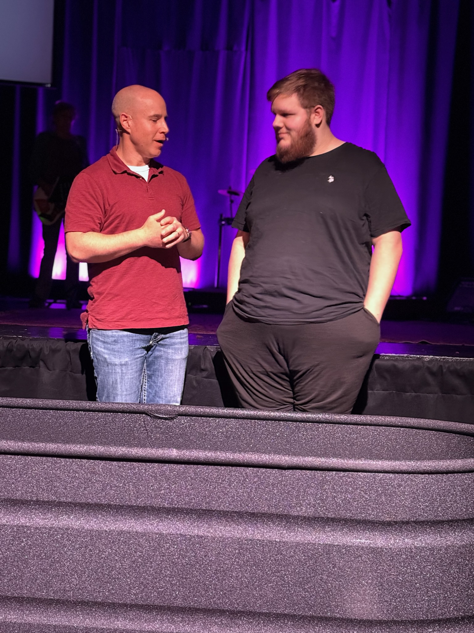 A baptism at CVC